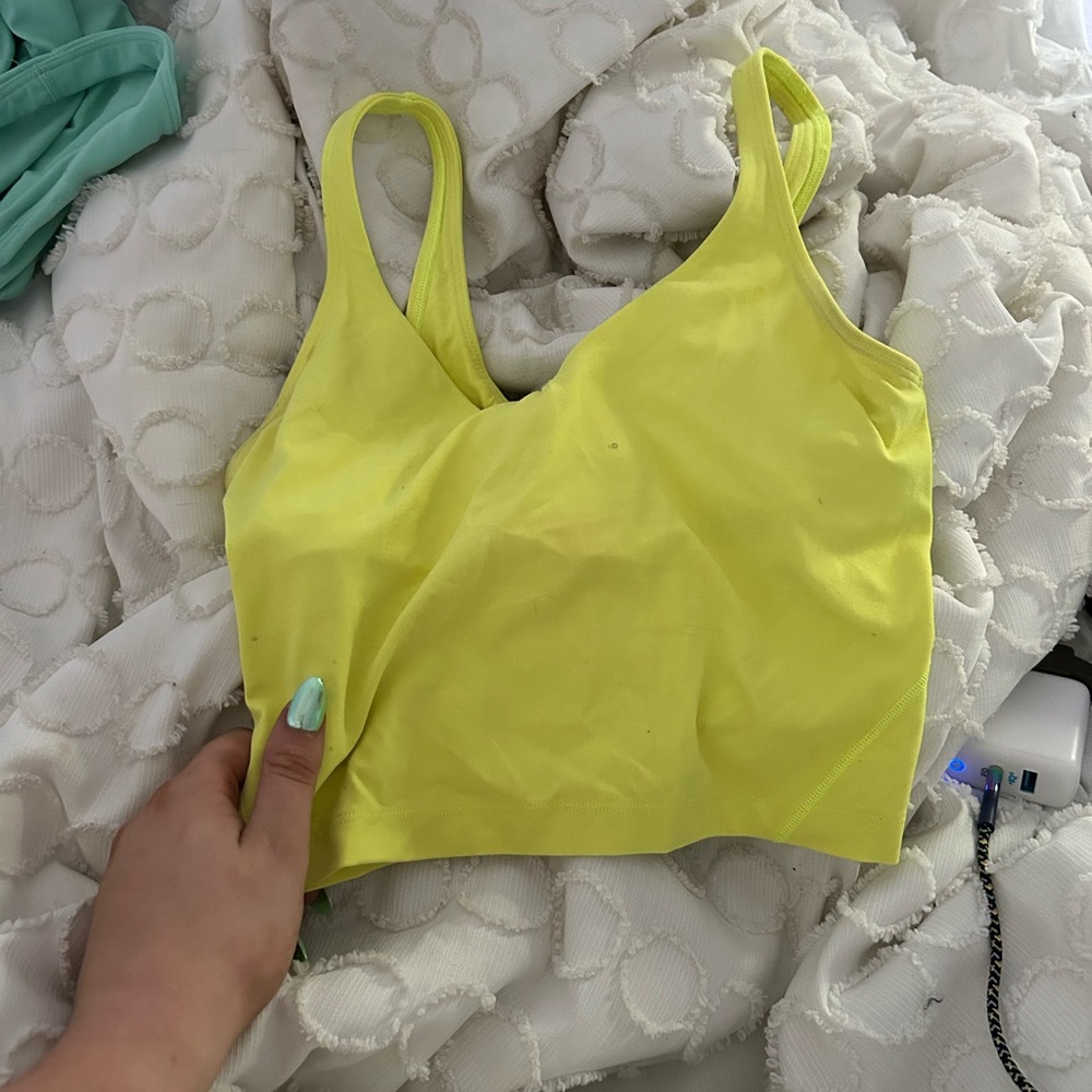 Yellow Lululemon align tank